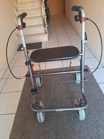 Stevige rollator met remmen verstelbare handvaten Mandje 