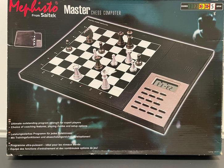 Schaakcomputer MEPHISTO (Saitec), MASTER Chess computer, Hobby en Vrije tijd, Gezelschapsspellen | Bordspellen, Zo goed als nieuw
