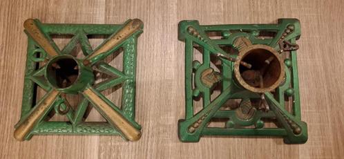 Antieke kerstboom voet met mooie patina, zwaar gietijzer, Diversen, Kerst, Gebruikt, Ophalen of Verzenden