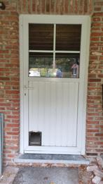 Pvc buitendeur met dubbel glas 105cm x 207cm, Ophalen, Gebruikt, Glas, Buitendeur