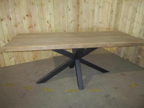 Eikenhouten eettafel , rechthoekig en ovaal, Huis en Inrichting, Tafels | Eettafels, Zo goed als nieuw, 50 tot 100 cm, 200 cm of meer