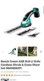 ✅’BOSH’ Gras-/Buxusschaar 10.8 V Accu-/20Cm-/Sds-/oplader✅, Tuin en Terras, Ophalen, Zo goed als nieuw, Accu