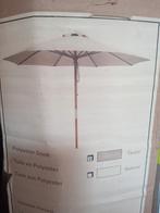 Houtstok parasol met polyester doek diameter 3 meter., Ophalen, Zo goed als nieuw