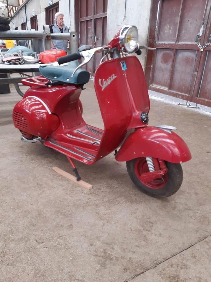 Vespa Acma uit 1956 met papieren, Fietsen en Brommers, Snorfietsen en Snorscooters, Gebruikt, Vespa, Elektrisch, Ophalen