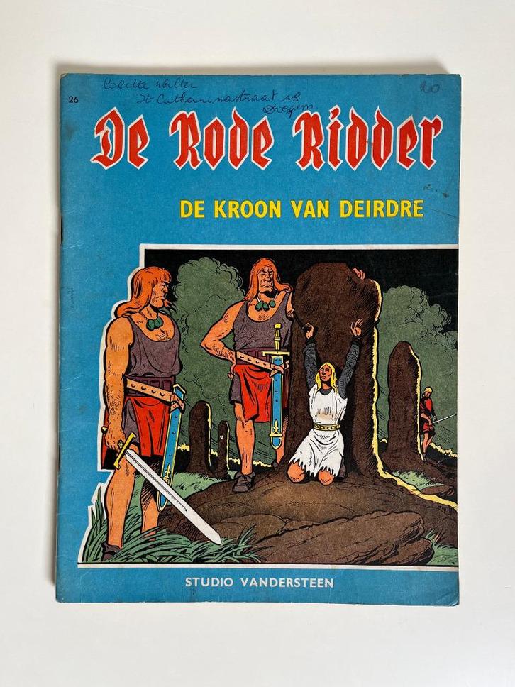 De Rode Ridder 26 - De kroon van Deirdre - 1e druk 1965, Boeken, Stripverhalen, Verzenden
