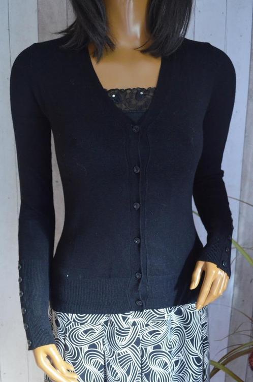 Clockhouse vest  knoopjes op mouwen zwart  small, Vêtements | Femmes, Pulls & Gilets, Comme neuf, Taille 36 (S), Noir, Enlèvement ou Envoi