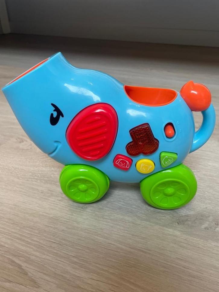 Pop & Ride olifant - educatief speelgoed, Kinderen en Baby's, Speelgoed | Educatief en Creatief, Zo goed als nieuw, Ontdekken