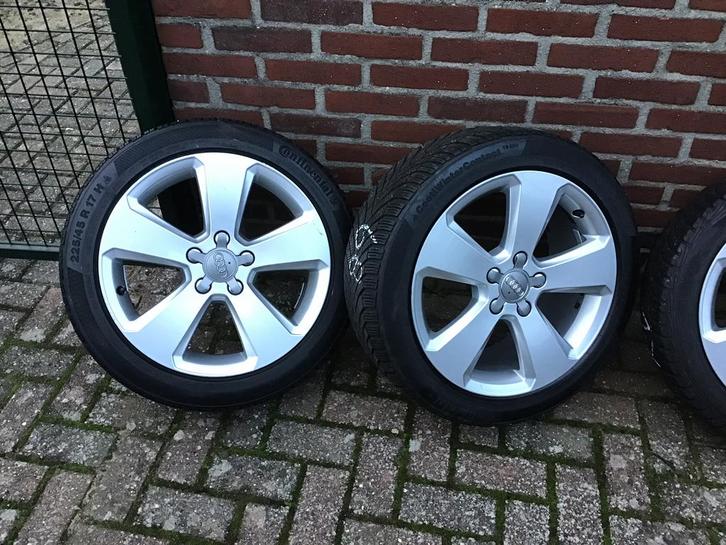 Jantes d'origine Audi A3 17 pouces, avec pneus d'hiver,, Autos : Divers, Enjoliveurs, Utilisé, Enlèvement