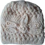 Kabel beanie muts beige met parels one size, Kleding | Dames, Mutsen, Sjaals en Handschoenen, Ophalen of Verzenden, Nieuw, Muts