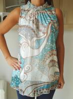 Mooi voile topje - strass en parels, Verzenden, Nieuw, Maat 36 (S)