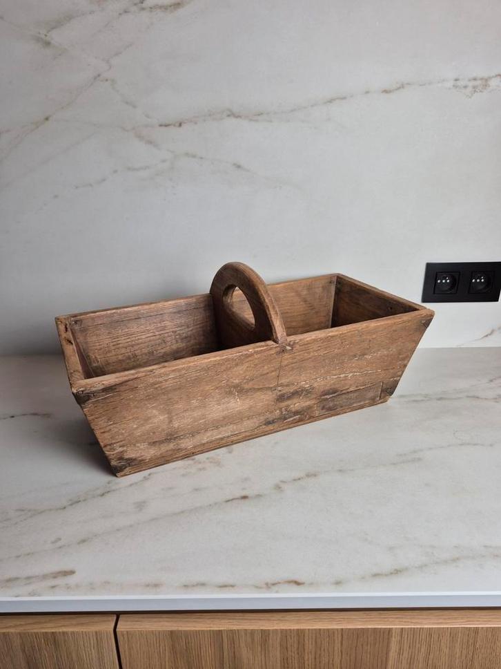 Houten Aziatische rijstbak, Antiek en Kunst, Kunst | Beelden en Houtsnijwerken, Ophalen of Verzenden