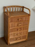 Armoire en rotin, Maison & Meubles, 5 tiroirs ou plus, Comme neuf, Enlèvement, 50 à 100 cm