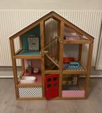 Houten poppenhuis Hema, Kinderen en Baby's, Ophalen, Zo goed als nieuw, Poppenhuis