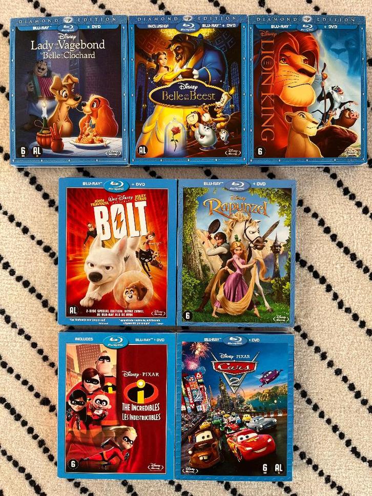 Verschillende Disney Blu-rays (zie omschrijving), CD & DVD, Blu-ray, Comme neuf, Dessins animés et Film d'animation, Enlèvement ou Envoi