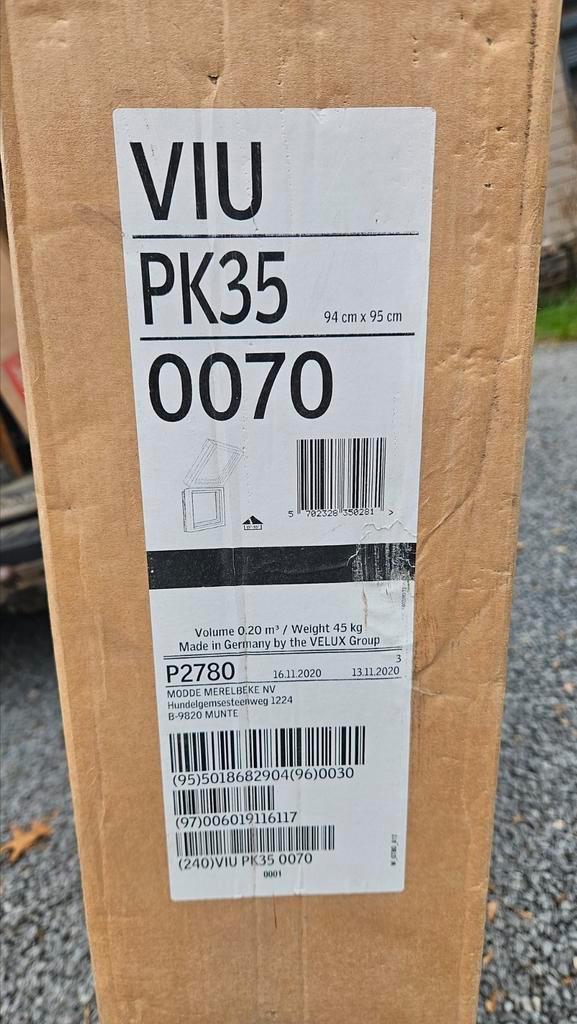 Velux VIU PK35 gevelelement, Doe-het-zelf en Bouw, Glas en Ramen, Nieuw, Gevelraam of Ruit, 80 tot 120 cm, 80 tot 120 cm, Dubbelglas