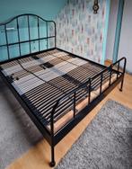 Stalen bed, Ophalen, Zo goed als nieuw, 120 cm