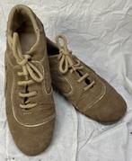 Sneakers bruin daim/leder maat 39, Ophalen, Bruin, Sneakers, Gedragen