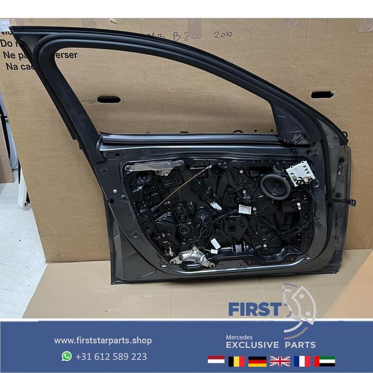 W206 S206 C KLASSE DEUR PORTIER GRIJS COMPLEET LINKSVOOR Mer, Auto-onderdelen, Carrosserie, Deur, Mercedes-Benz, Voor, Links, Gebruikt