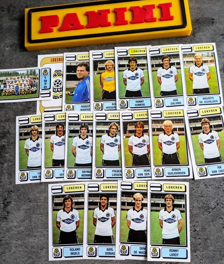 PANINI FOOTBALL 83 sk LOKEREN 18 STICKERS 1983, Hobby en Vrije tijd, Stickers en Plaatjes, Verzenden