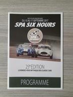 Spa Six Hours 2017 Spa-Francorchamps - Official Programme, Comme neuf, Autres marques, Enlèvement ou Envoi