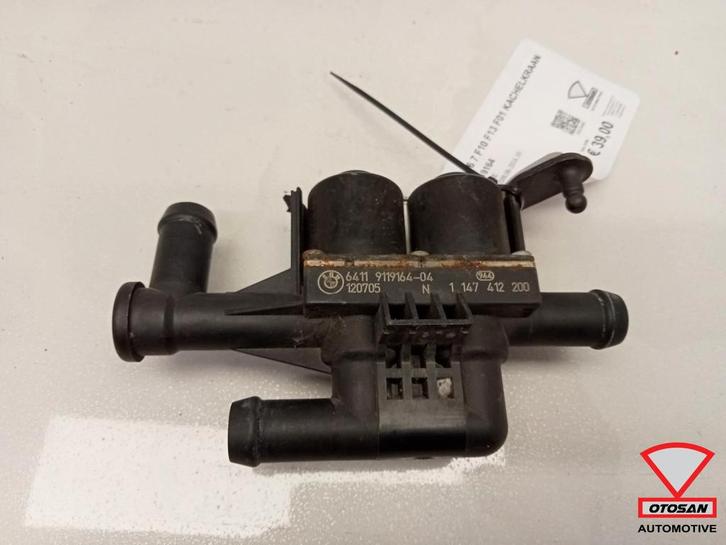 BMW 5 6 7 F10 F13 F01 Kachelkraan Koelvloeistof 64119119164, Auto-onderdelen, Airco en Verwarming, BMW, Gebruikt