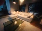 Large sofa with a 3-pieces glass table, Enlèvement, Comme neuf