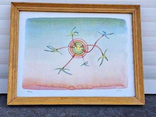 lithographie signe jean michel folon, Antiek en Kunst, Kunst | Litho's en Zeefdrukken, Ophalen of Verzenden