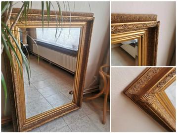 Miroir classique avec cadre doré, Enlèvement, Rectangulaire, 50 à 100 cm, 100 à 150 cm