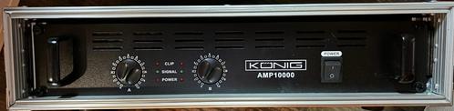 PA versterker 2x500W in pro flightcase als nieuw, Muziek en Instrumenten, Versterkers | Keyboard, Monitor en PA, Zo goed als nieuw
