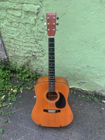 Guitare acoustique 6 cordes Corina D10 Corée, Musique & Instruments, Enlèvement, Comme neuf, Guitare Western ou Guitare Folk