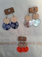 oorbellen dubbele schijf, Ophalen of Verzenden, Nieuw, Hangers