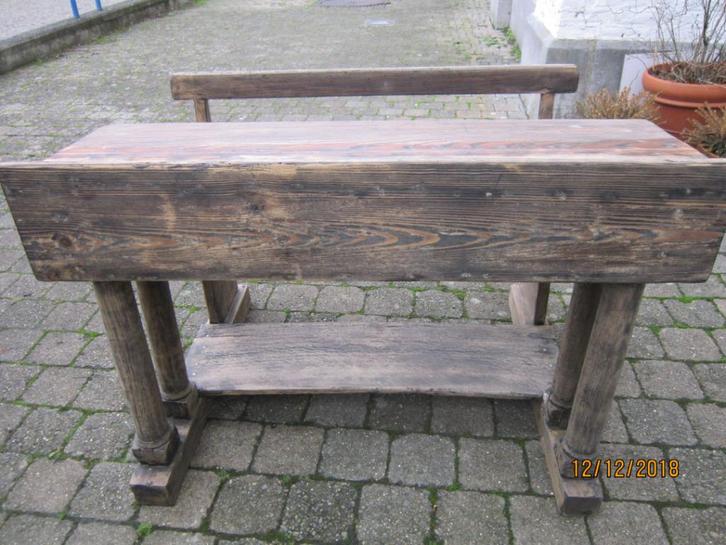 Banc scolaire ancien pour enfant pitchpin Adam D, Antiek en Kunst, Antiek | Kantoor en Zakelijk, Ophalen