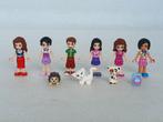 Lot Lego met 6 Lego Friends figuren en 3 Lego dieren, Kinderen en Baby's, Speelgoed | Duplo en Lego, Ophalen of Verzenden, Gebruikt