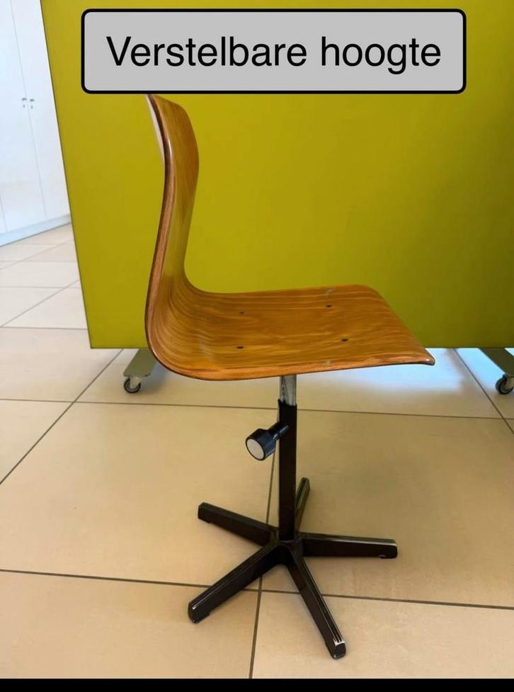 Vintage kruk pagholz, Maison & Meubles, Chaises de bureau, Enlèvement