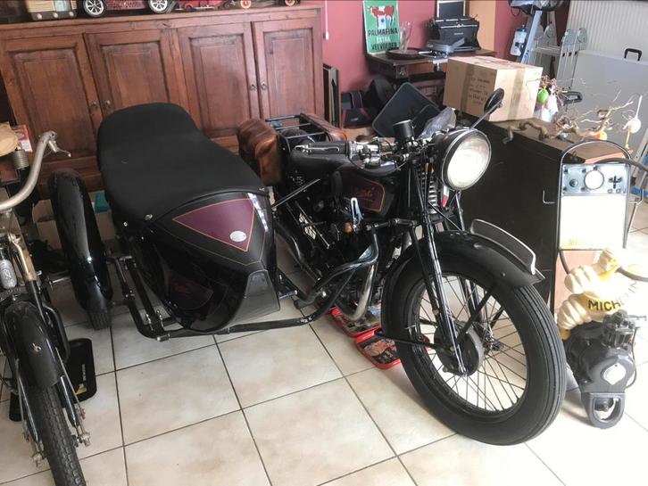 Gillet 1931 met site-car, Motoren, Motoren | Oldtimers, Ophalen