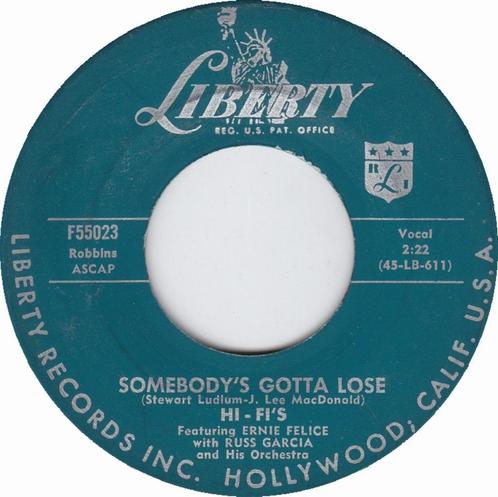 OLdie 45: The Hi Fi's "Somebody's gotta lose", CD & DVD, Vinyles Singles, Utilisé, Single, Pop, 7 pouces, Enlèvement ou Envoi