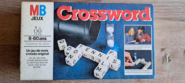 Jeu de société  "Crossword" (vintage)  par MB Jeux, Hobby & Loisirs créatifs, Jeux de société | Jeux de plateau, Enlèvement ou Envoi