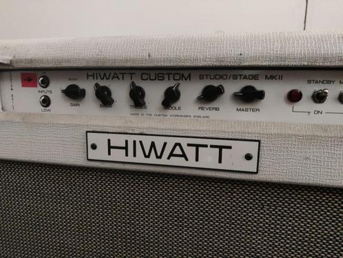 White Hiwatt SS212 Studio/Stage Combo MKII Custom Shop+Case, Musique & Instruments, Amplis | Basse & Guitare, Utilisé, Guitare