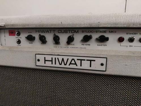 White Hiwatt SS212 Studio/Stage Combo MKII Custom Shop+Case, Muziek en Instrumenten, Versterkers | Bas en Gitaar, Gebruikt, Gitaar