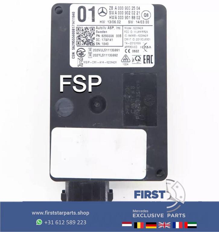 A0009055204 RADAR SENSOR Mercedes W176 W117 W205 W253 W213 W, Auto-onderdelen, Elektronica en Kabels, Mercedes-Benz, Gebruikt