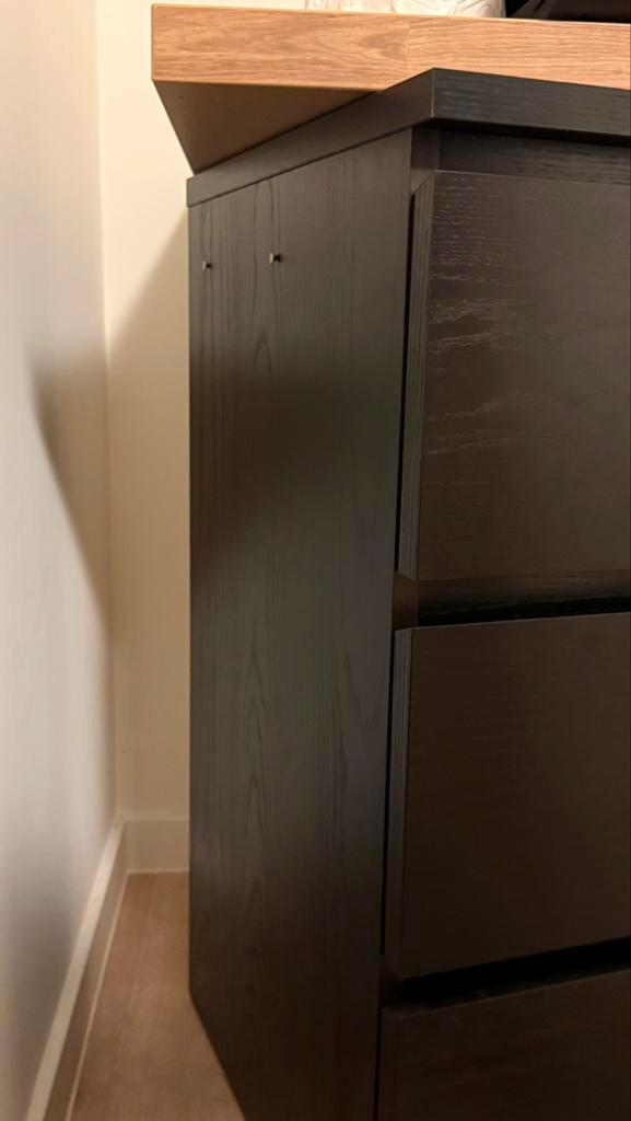 2x Ikea MALM ladekast, Huis en Inrichting, Kasten | Roldeurkasten en Archiefkasten, Zo goed als nieuw, Ophalen