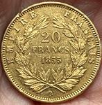 Pièce 20 Francs Or Napoléon 1855 A, Enlèvement ou Envoi, France, Or