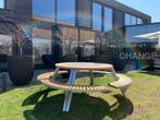 Extremis Gargantua tuintafel picknicktafel, zie ook Hopper, Ophalen, Zo goed als nieuw, Rond, Hout