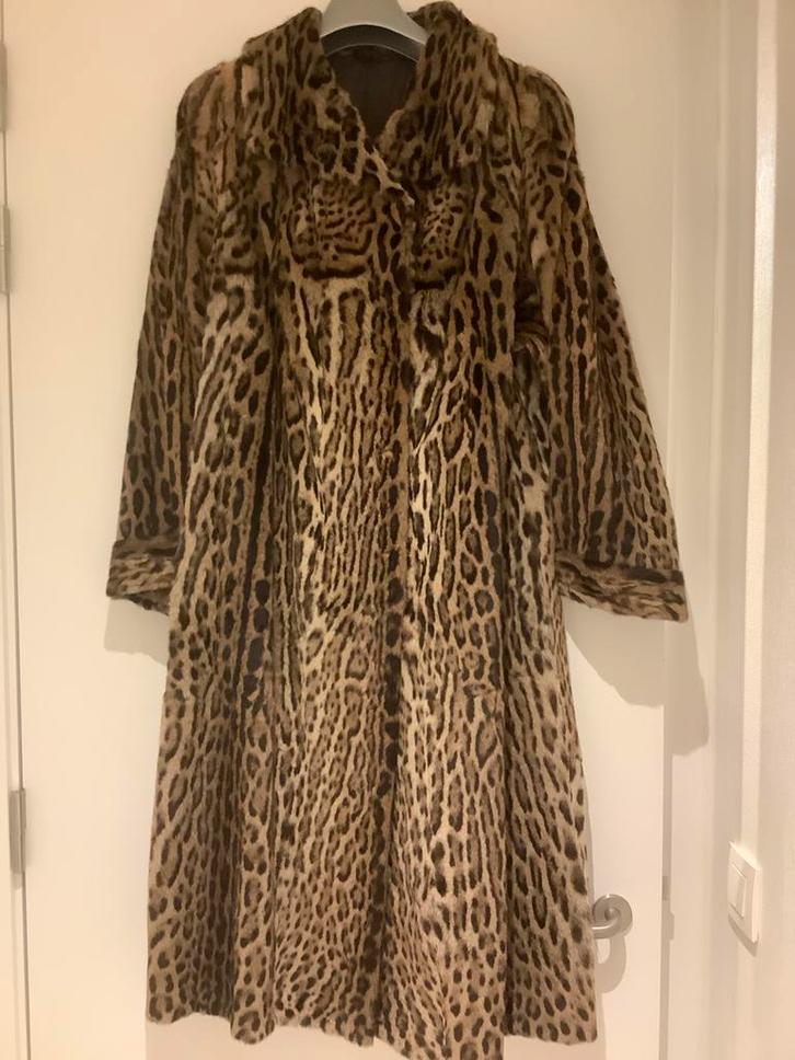 Bontmantel in Braziliaanse tijgerkat (met CITES certificaat), Kleding | Dames, Jassen | Winter, Zo goed als nieuw, Maat 38/40 (M)