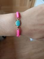 Armband met schildpad, Ophalen of Verzenden, Nieuw, Roze, Overige materialen