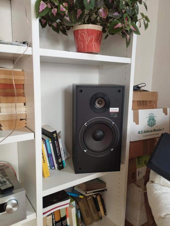 Technics luidsprekers, Audio, Tv en Foto, Luidsprekerboxen, Gebruikt, Front, Rear of Stereo speakers, Minder dan 60 watt, Overige merken