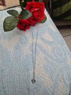 Zilveren Italy ketting met hart hangertje 925 gestempeld, Ophalen of Verzenden, Zo goed als nieuw
