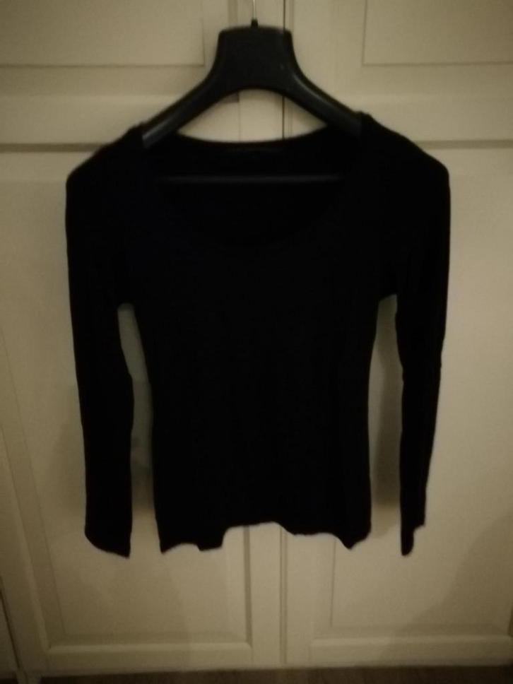 Geklede T-shirt dames, NIEUW, la Fée Maraboutée, Kleding | Dames, T-shirts, Nieuw, Maat 38/40 (M), Zwart, Lange mouw, Ophalen of Verzenden