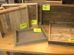 Houten Plateaus – Stijlvol & Stevig, Huis en Inrichting, Woonaccessoires | Dienbladen, Ma.pec@hotmail.com, Vierkant, Ophalen of Verzenden