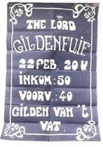 Mooie Affiche van een Gildenfuif in "The Lord" in Diest, Verzamelen, Biermerken, Ophalen of Verzenden
